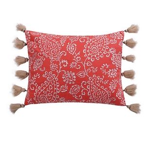 Levtex Home Caperoad Oblong Throw Pillow in Coral